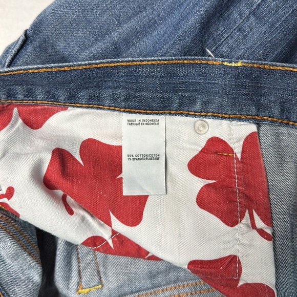 Lucky Brand Womens Jean shorts Sz 8 Blue Riley  Denim Indigo - Picture 3 of 10